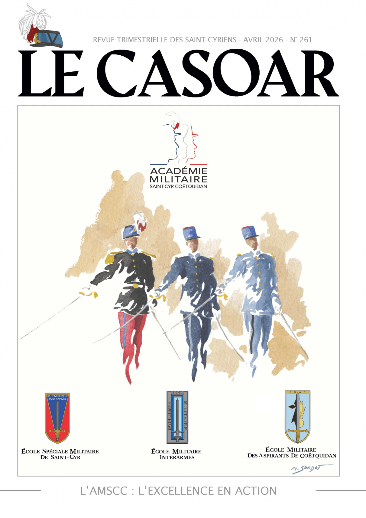 L'AMSCC  :    L'EXCELLENCE EN ACTION  : LE CASOAR  d'avril  est en ligne . 