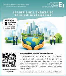 CLD MEDEF - Conférence "Responsabilité sociale des entreprises" - RSE