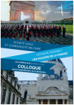 Vidéo du colloque « société civile et communauté militaire : défendre ensemble les valeurs de la France"